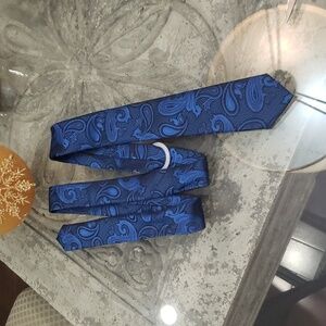 Sloane Paisley blue men's silk tie